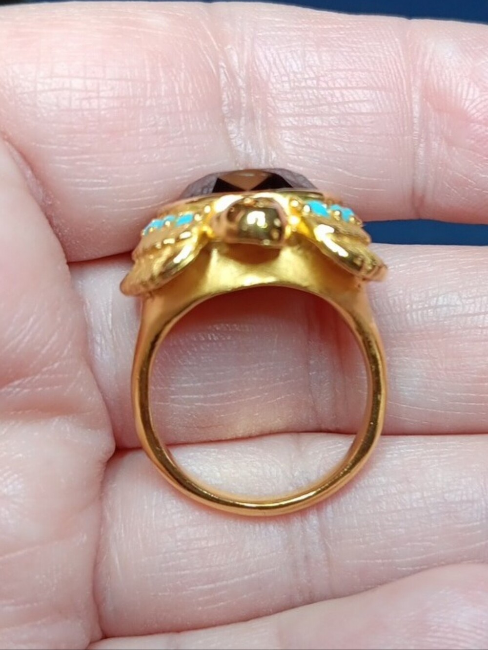 Elizabeth Taylor Avon Egyptian Falcon Ring - Picture 10 of 14